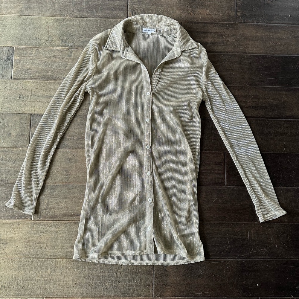 Good American sheer swim cover up